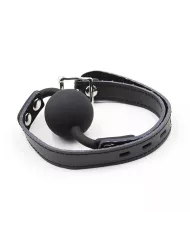 OHMAMA FETISH - BÂILLON BALLE EN SILICONE AVEC CEINTURE EN CUIR (CADENAS INCLUS) OHMAMA FETISH - BÂILLON BALLE EN SILICONE AVEC CEINTURE EN CUIR (CADENAS INCLUS)