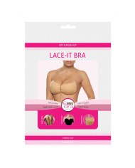 BYE-BRA - LACE-IT RENFORCEMENT PUSH-UP BEIGE BONNET C