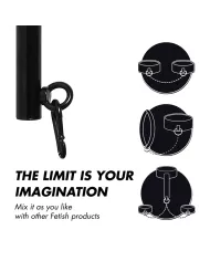 FETISH SUBMISSIVE BONDAGE - BARRE SÉPARATEUR RÉGLABLE 4 PIÈCES FETISH SUBMISSIVE BONDAGE - BARRE SÉPARATEUR RÉGLABLE 4 PIÈCES