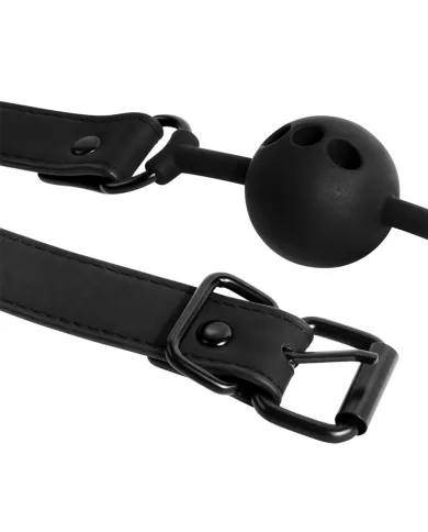 FETISH SUBMISSIVE BONDAGE - BÂILLON À BOULE EN SILICONE RESPIRANT