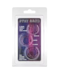 SEVEN CREATIONS - ENSEMBLE DE TROIS ANNEAUX PÉNIS LILAS SEVEN CREATIONS - ENSEMBLE DE TROIS ANNEAUX PÉNIS LILAS