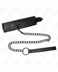 KINK - COLLIER DE BONDAGE EN NÉOPRÈNE MODÈLE 2 AVEC CEINTURE 78 CM RÉGLABLE 37,5 X 49,5 CM