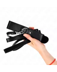 KINK - COLLIER AVEC CEINTURE 116 CM BRACELET NOIR AJUSTABLE 32-50 CM X 8 CM