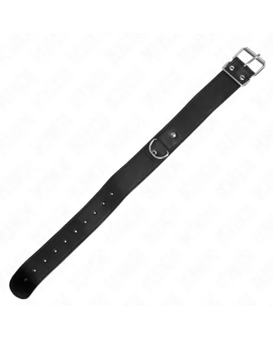 KINK - COLLIER AVEC CEINTURE 116 CM BRACELET NOIR AJUSTABLE 32-50 CM X 8 CM KINK - COLLIER AVEC CEINTURE 116 CM BRACELET NOIR AJUSTABLE 32-50 CM X 8 CM