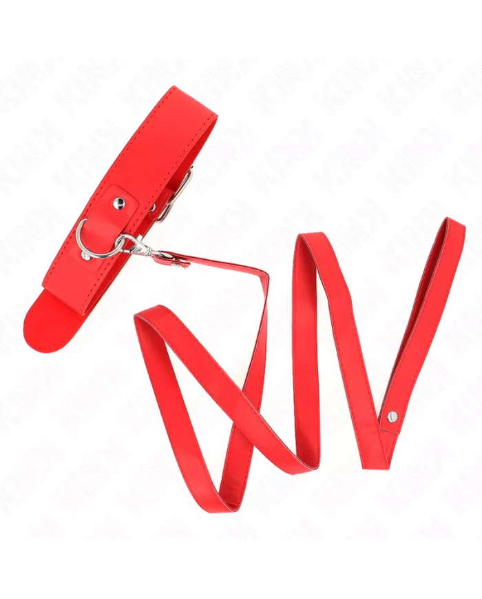 KINK - COLLIER AVEC CEINTURE 116 CM BRACELET ROJO AJUSTABLE 32-50 CM X 8 CM