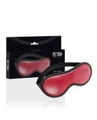 FETISH SUBMISSIVE DARK ROOM - MASQUE EN CUIR VÉGAN AVEC DOUBLURE EN NÉOPRÈNE