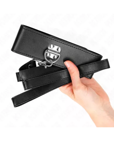 KINK - COLLIER AVEC CEINTURE 116 CM MODÈLE 2 RÉGLABLE 36-43 CM X 5 CM KINK - COLLIER AVEC CEINTURE 116 CM MODÈLE 2 RÉGLABLE 36-43 CM X 5 CM