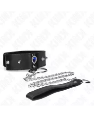 KINK - COLLIER 65 CM AVEC BRACELET AVEC DIAMANTS BLEU AJUSTABLE 36-43 CM X 5 CM