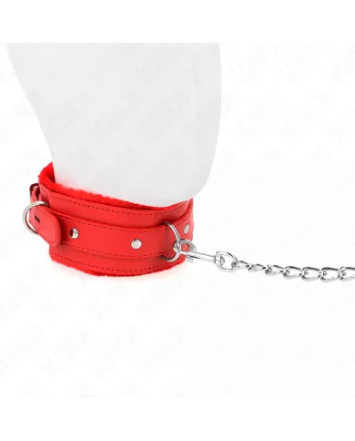 KINK - COLLIER AVEC LAISSE 65 CM AVEC RESTRICTIONS ROUGE 36-42 CM X 5,5 CM KINK - COLLIER AVEC LAISSE 65 CM AVEC RESTRICTIONS ROUGE 36-42 CM X 5,5 CM
