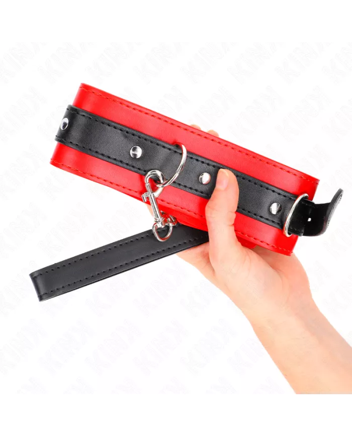 KINK - COLLIER AVEC CEINTURE 65 CM AVEC SANGLE ROUGE 54 X 4,5 CM