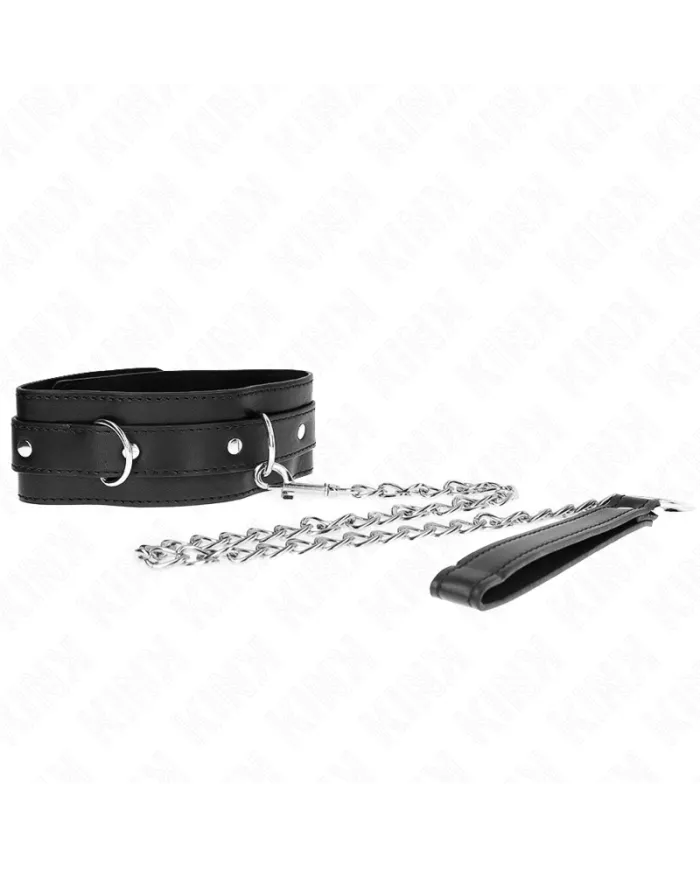 KINK - COLLIER AVEC CEINTURE 65 CM AVEC SANGLE NOIR 54 X 4,5 CM