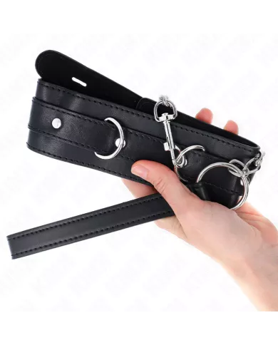 KINK - COLLIER AVEC CEINTURE 65 CM AVEC SANGLE NOIR 54 X 4,5 CM KINK - COLLIER AVEC CEINTURE 65 CM AVEC SANGLE NOIR 54 X 4,5 CM