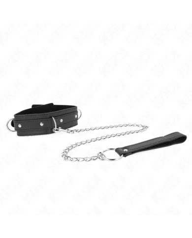 KINK - COLLIER AVEC LAISSE 65 CM 3 ANNEAUX MODÈLE 1 RÉGLABLE 38-49 CM X 5 CM KINK - COLLIER AVEC LAISSE 65 CM 3 ANNEAUX MODÈLE 1 RÉGLABLE 38-49 CM X 5 CM