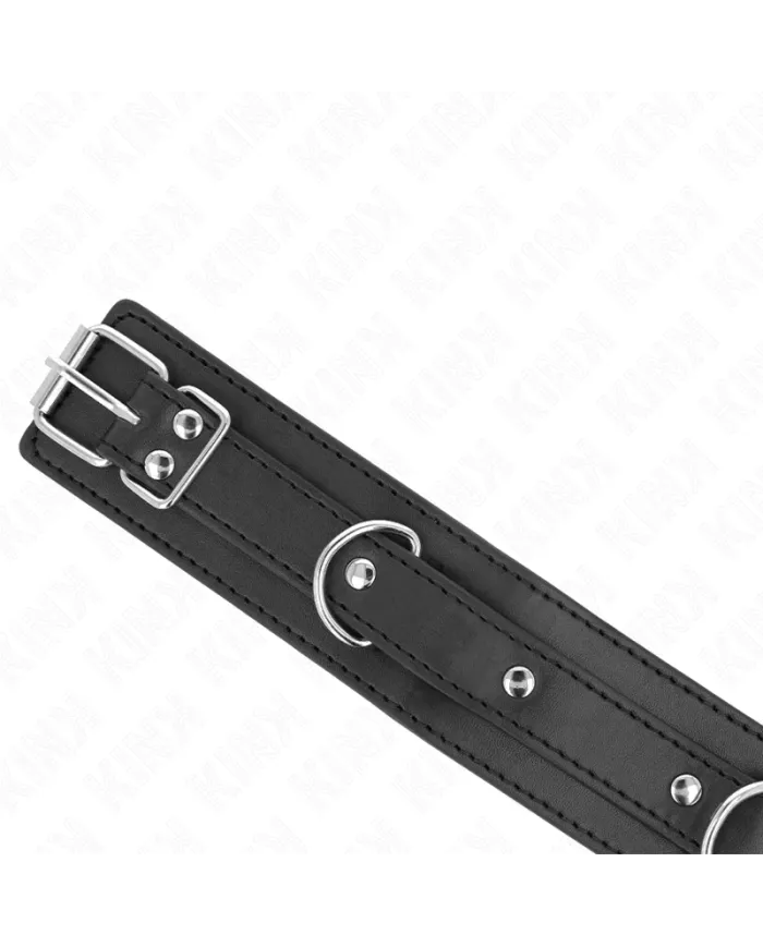 KINK - COLLIER AVEC LAISSE 65 CM 3 ANNEAUX MODÈLE 1 RÉGLABLE 38-49 CM X 5 CM