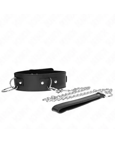 KINK - COLLIER AVEC LAISSE 65 CM 3 ANNEAUX MODÈLE 2 RÉGLABLE 36-43 CM X 5 CM KINK - COLLIER AVEC LAISSE 65 CM 3 ANNEAUX MODÈLE 2 RÉGLABLE 36-43 CM X 5 CM