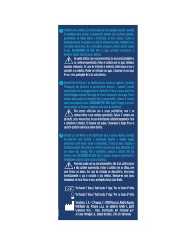 CONTROL - GEL LUBRIFIANT NATUREL LUB 75 ML