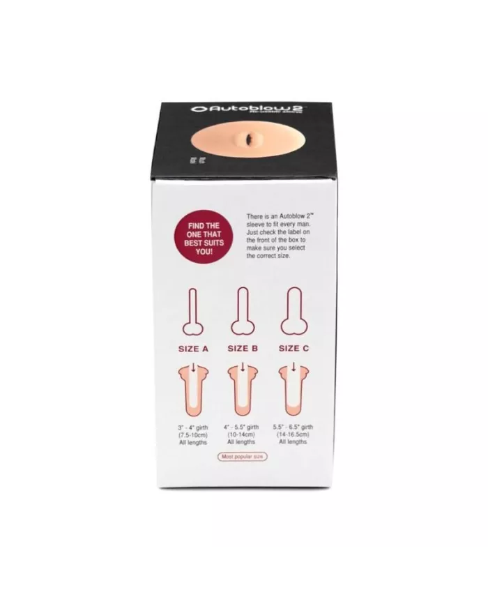 AUTOBLOW - 2+ MANCHON À BOUCHE TAILLE B AUTOBLOW - 2+ MANCHON À BOUCHE TAILLE B