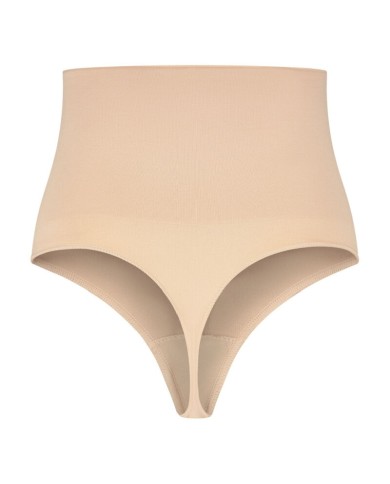 BYE-BRA - FAONNEUR SANS POINTS STYLE STRING BEIGE TAILLE S
