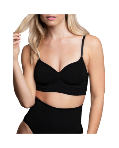 BYE-BRA - MEDIUM CONTROL SOUTIEN-GORGE SANS POINTS NOIR TAILLE S