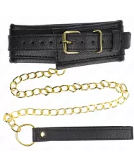 KINK - COLLIER AVEC BRACELET IMITATION CUIR ÉPONGE MODÈLE 1 RÉGLABLE 37-54 CM X 3 CM