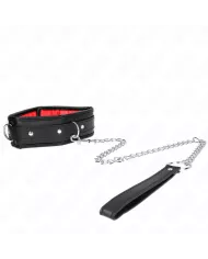 KINK - COLLIER AVEC BRACELET IMITATION CUIR ÉPONGE MODÈLE 3 RÉGLABLE 37-54 CM X 3 CM