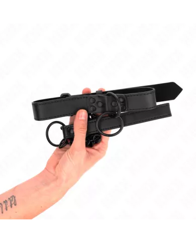 KINK - COLLIER AVEC LAISSE FONCÉE 65 CM AJUSTABLE 37-54 CM X 3 CM KINK - COLLIER AVEC LAISSE FONCÉE 65 CM AJUSTABLE 37-54 CM X 3 CM