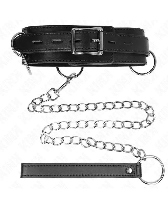KINK - COLLIER ESCLAVAGE 3 ANNEAUX AVEC SANGLE 80 CM 53 X 5 CM
