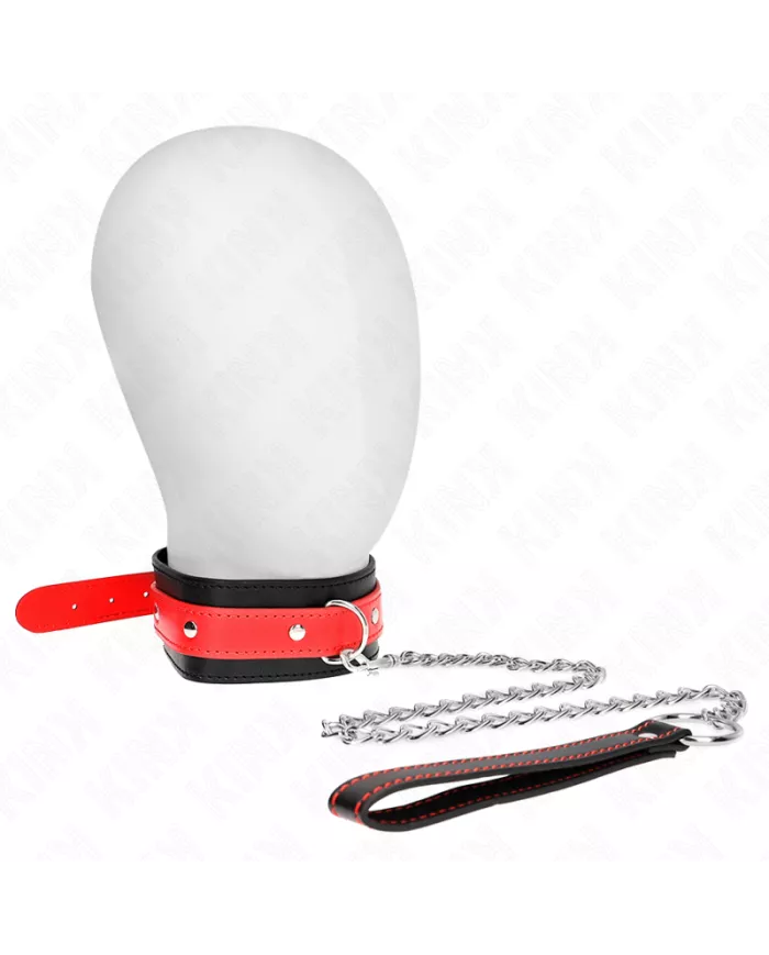 KINK - COLLIER AVEC BRACELET ROUGE 65 CM AJUSTABLE 36-43 CM X 5 CM