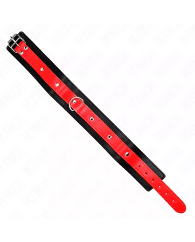 KINK - COLLIER AVEC BRACELET ROUGE 65 CM AJUSTABLE 36-43 CM X 5 CM KINK - COLLIER AVEC BRACELET ROUGE 65 CM AJUSTABLE 36-43 CM X 5 CM