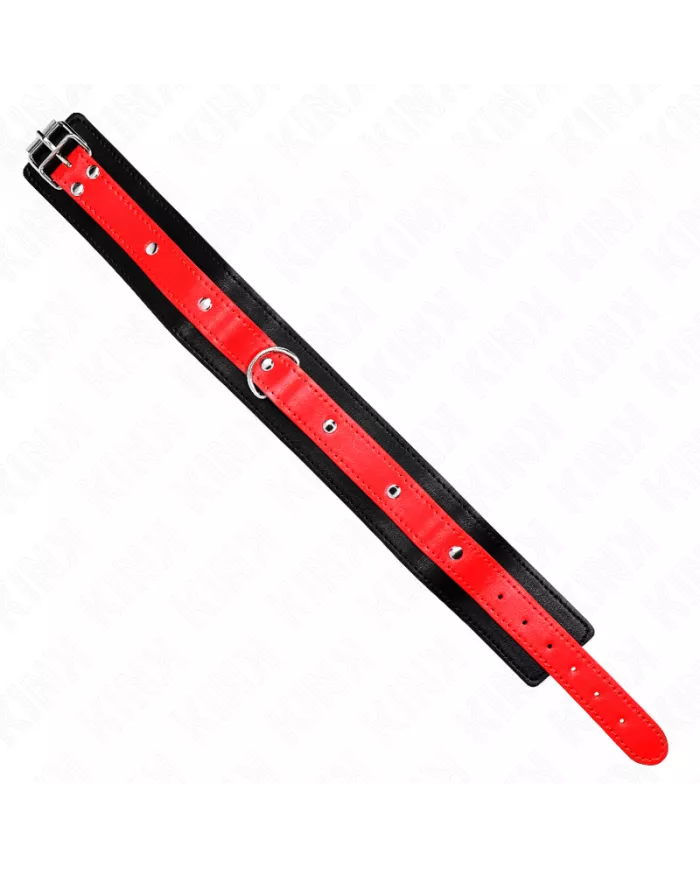 KINK - COLLIER AVEC BRACELET ROUGE 65 CM AJUSTABLE 36-43 CM X 5 CM