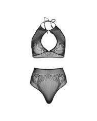 LEG AVENUE - ENSEMBLE DEUX PIÈCES HALTER CROP TOP & THONG CULOTTE TAILLE UNIQUE