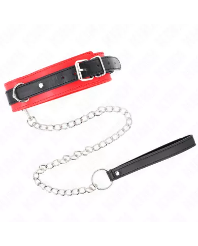 KINK - COLLIER MODÈLE BASIC AVEC LAISSE 65 CM MODÈLE 3 ROUGE 53 X 5 CM KINK - COLLIER MODÈLE BASIC AVEC LAISSE 65 CM MODÈLE 3 ROUGE 53 X 5 CM