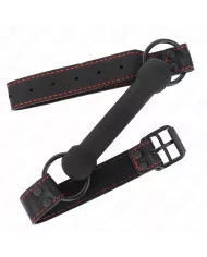 KINK - BONE BAG AVEC SANGLE EN CUIR NOIR AJUSTABLE 41-57 CM