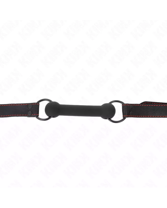 KINK - BONE BAG AVEC SANGLE EN CUIR NOIR AJUSTABLE 41-57 CM