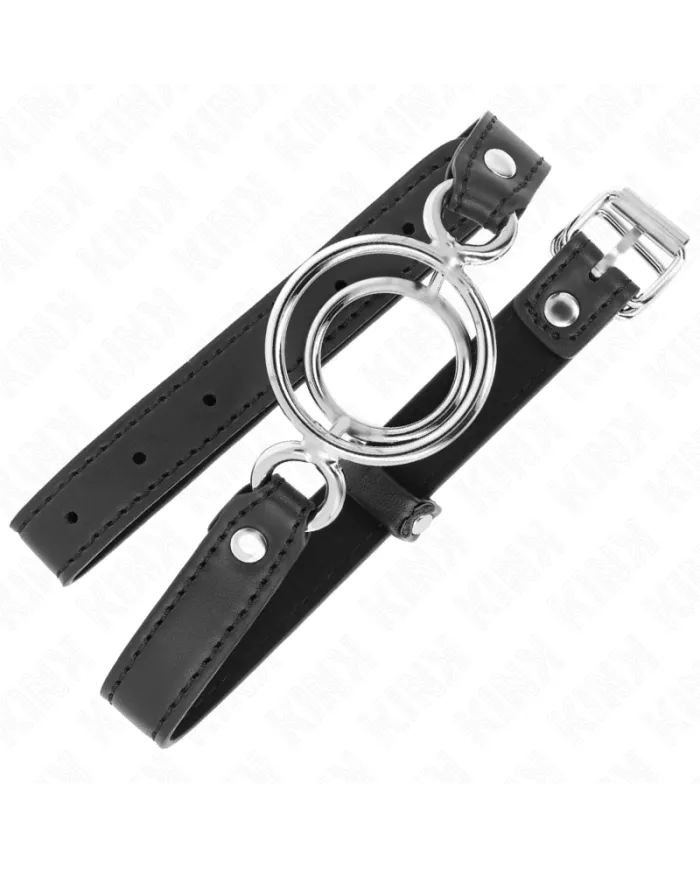 KINK - GAG AVEC PLUSIEURS O-RINGS 5 CM NOIR 63 X 2,5 CM