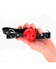 KINK - BOULE CREUSE DURE ROUGE 4,5 CM GAG MODELE 1 63,5 X 2 CM