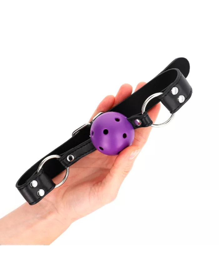 KINK - BALLE RESPIRANTE 4 CM BAG AVEC DOUBLE RIVET VIOLET 62,5 x 2,5 CM AJUSTABLE 42-58 CM