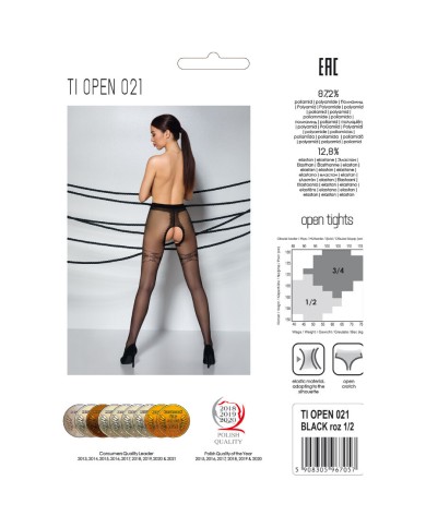 PASSION - TIOPEN 021 COLLANT NOIR 1/2 20 DEN