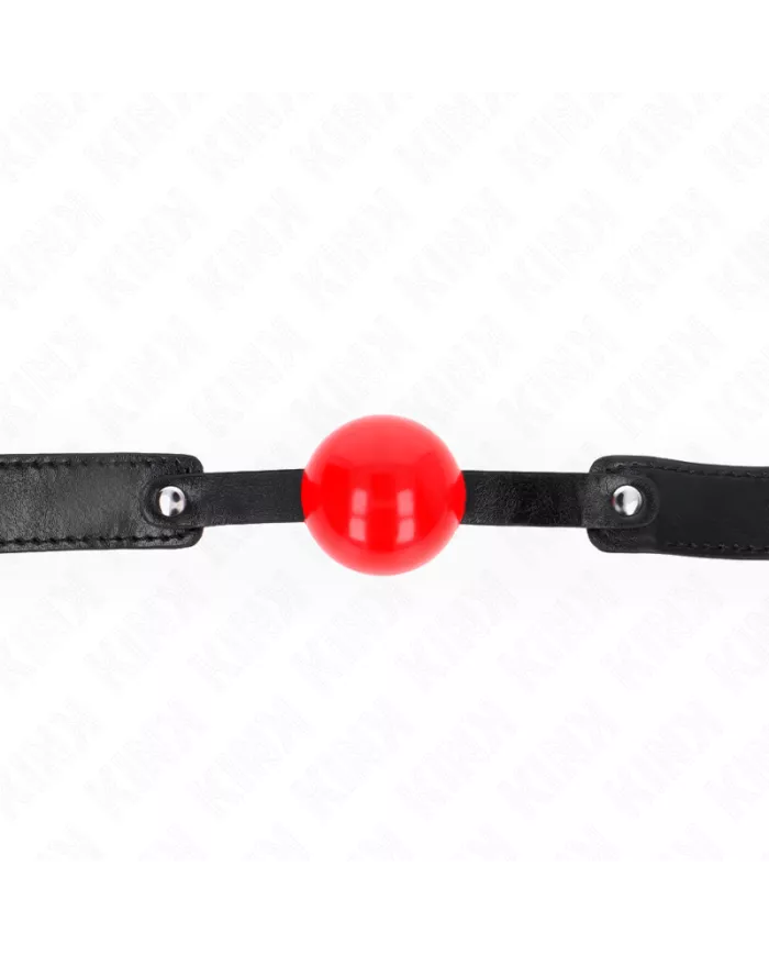 KINK - BALLE TPE SOUPLE 4 CM GAG MODÈLE 1 66 x 2,5 CM RÉGLABLE 41-61 CM