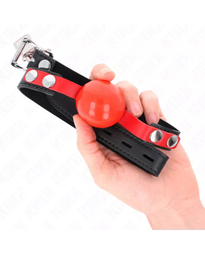 KINK - BALLE TPE SOUPLE 4 CM GAG MODÈLE 4 60 x 2 CM RÉGLABLE 37-52 CM