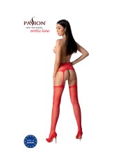 PASSION - COLLANT NOIR AVEC JARRETIÈRE S028 TAILLE UNIQUE