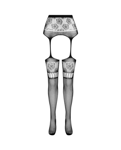 PASSION - COLLANT S030 AVEC JARRETIÈRE NOIRE TAILLE UNIQUE