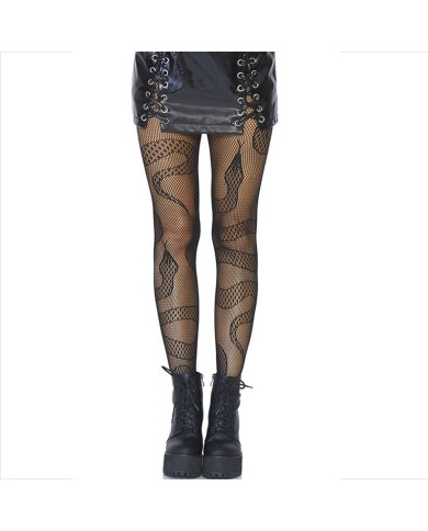 LEG AVENUE - BAS NET SERPENTS NOIR