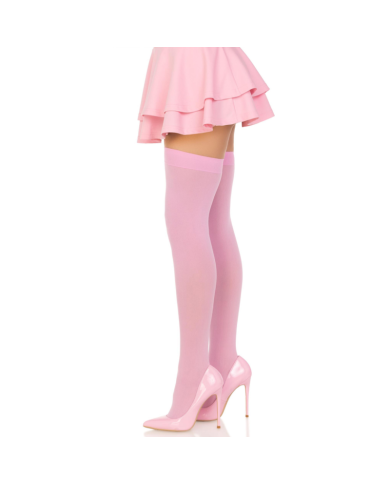 LEG AVENUE - CUISSES HAUTES EN NYLON ROSE