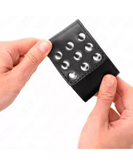 KINK - APPUI-POIGNETS AVEC BOUTON-PRESSION NOIR RÉGLABLE 19-24 CM X 5,5 CM