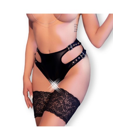CHILIROSE - CR 4656 CULOTTE CROCHLESS NOIR S/M