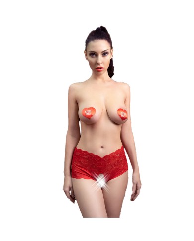 CHILIROSE - CR 4641 CULOTTE CROCHLESS ROUGE S/M