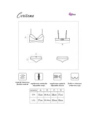 LIVCO CORSETTI FASHION - CERISEMA LC 21005 SOUTIEN-GORGE + CULOTTE CORAIL S/M