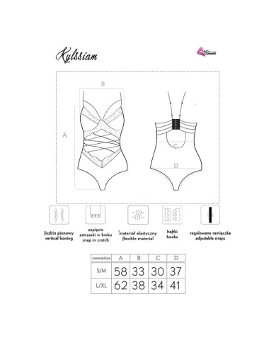 LIVCO CORSETTI FASHION - CORPS KYLSSIAM LC 90613 NOIR