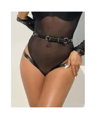 SUBBLIME - 953690 MENOTTES AVEC CEINTURE DE BONDAGE NOIRE TAILLE UNIQUE SUBBLIME - 953690 MENOTTES AVEC CEINTURE DE BONDAGE NOIRE TAILLE UNIQUE